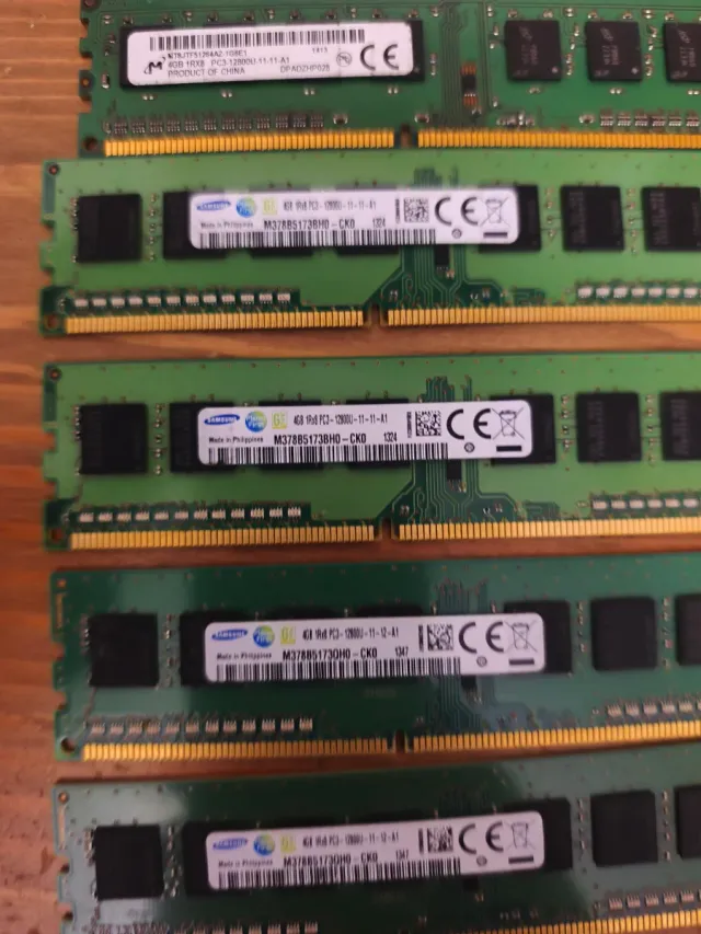 Lote 2x Tarjetas Memoria Samsung 4GB DDR3