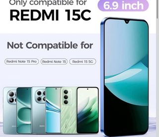 2 Protectores Pantalla Xiaomi Redmi 15C