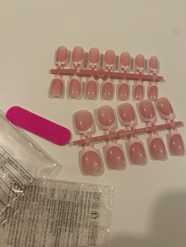 Uñas Postizas Manicura Francesa Pack