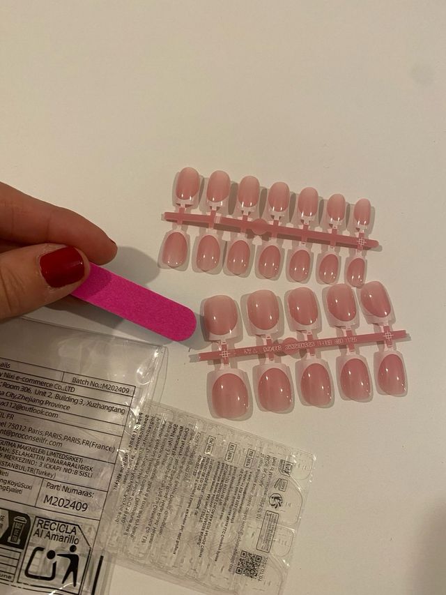 Uñas Postizas Manicura Francesa Pack