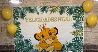 Cartel cumpleaños Felicidades Noah. 180x120