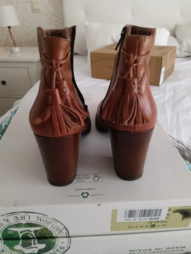 Botines de piel Fosco marrones