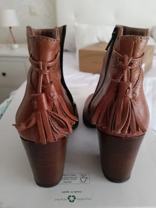 Botines de piel Fosco marrones