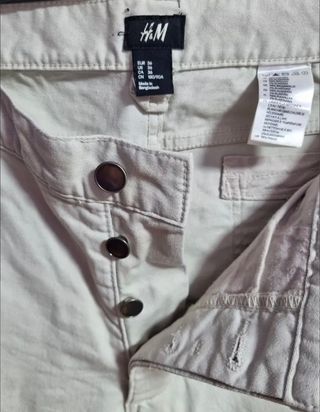 Pantalón H&M Beige Talla 46