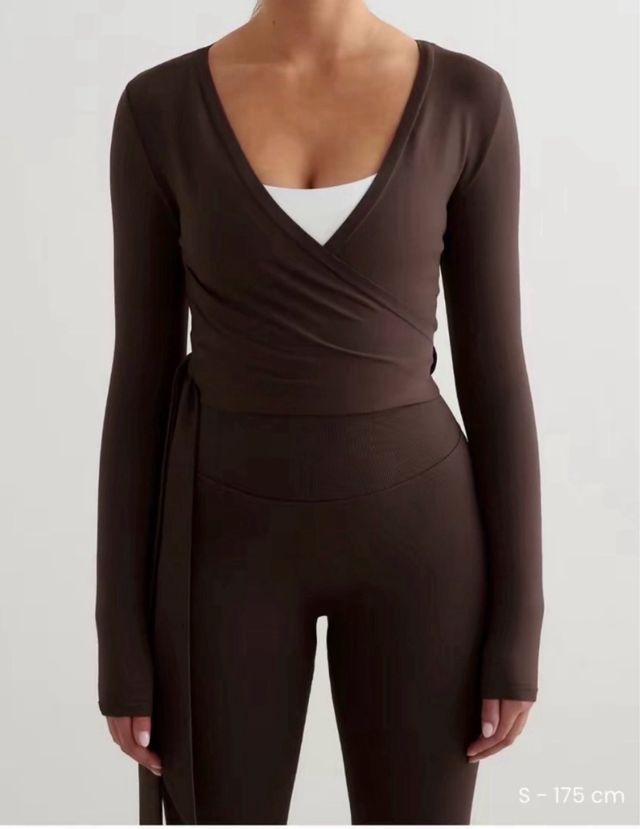 Conjunto Aim'n Pantalón y Blusa Marrón