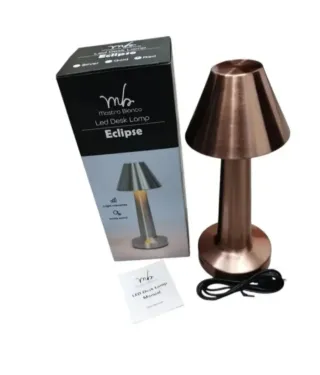 Lampada LED Mostro Bianco Eclipse Oro/Rosso