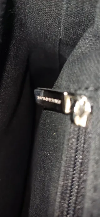 Bolso Burberry Beige y Negro de LONA. Autentico