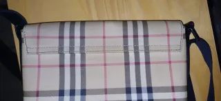 Bolso Burberry Beige y Negro de LONA. Autentico