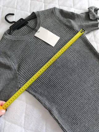 Jersey Zara punto con lazadas Talla XL