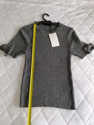 Jersey Zara punto con lazadas Talla XL