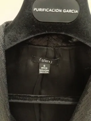 Chaqueta Sfera fiesta negra Talla S