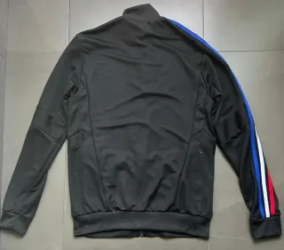 Chaqueta Adidas Negra con Rayas Tricolor