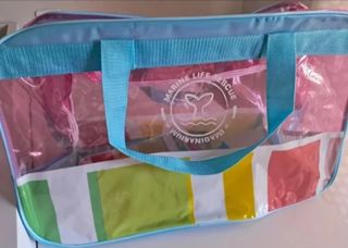 Bolsa playa transparente Imaginarium