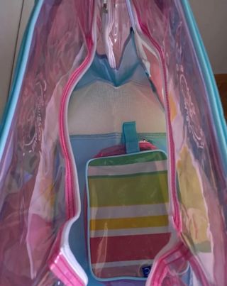 Bolsa playa transparente Imaginarium