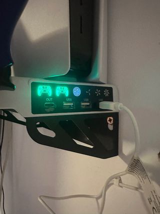 PS5-Base de Carga PS5 con Ventilador y Puertos USB