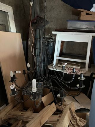 Lámpara colgante negra