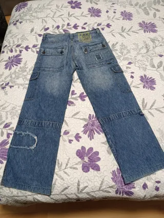 Pepe Pardo Pantalón Tejano Cargo Azul