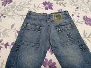 Pepe Pardo Pantalón Tejano Cargo Azul