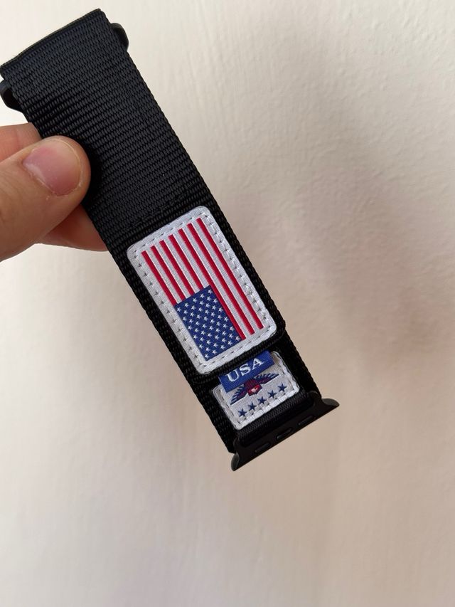 Cinturino Apple Watch Nylon Nero USA