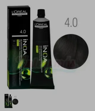 Tinte L'Oréal INOA 4.0 Castaño