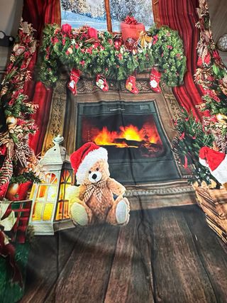 Tela terciopelo fondo foto navidad lo