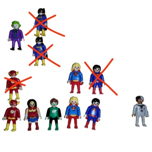 Lote Playmobil Kinder DC