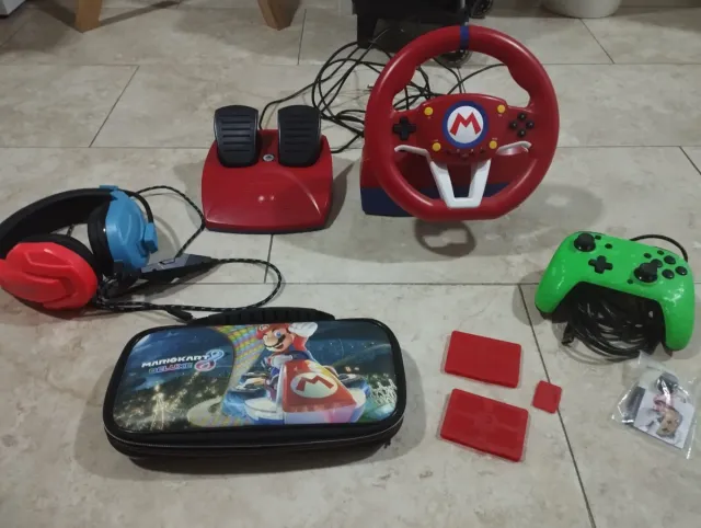 Volante y Pedales Mario Kart Nintendo