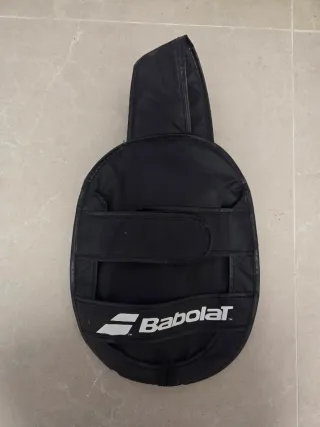 Raqueta de tenis con funda