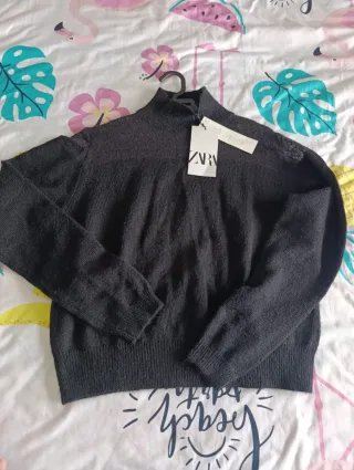 Jersey Zara soft  botones dorados Talla S