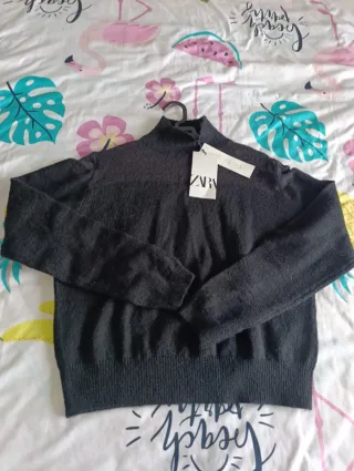 Jersey Zara soft  botones dorados Talla S