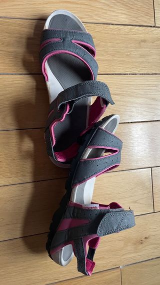 Sandalias Quechua Mujer Trekking Gris/Rosa