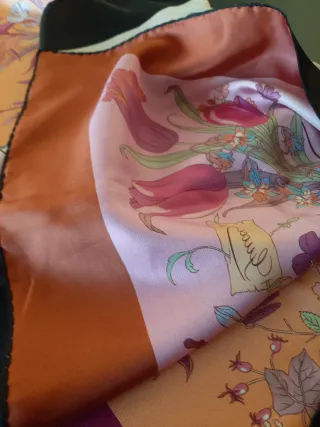 Foulard Gucci Doppio Originale Floreale