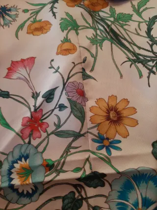 Foulard Gucci Doppio Originale Floreale