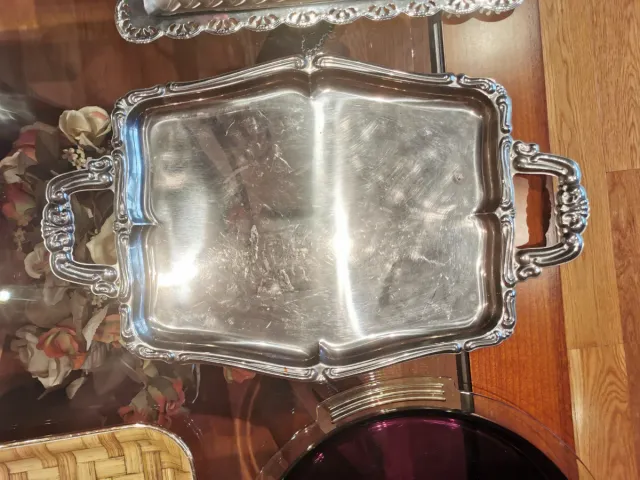 Bandeja de acero inoxidable con asas