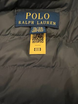 Plumífero Polo Ralph Lauren Azul Talla Xl de niño