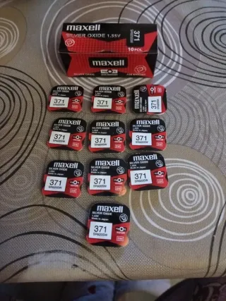 Maxell 371 SR920SW Pilas Óxido de Plata 1.55V