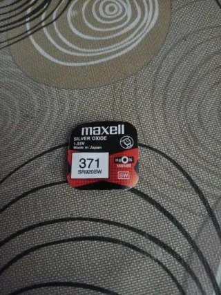 Maxell 371 SR920SW Pilas Óxido de Plata 1.55V