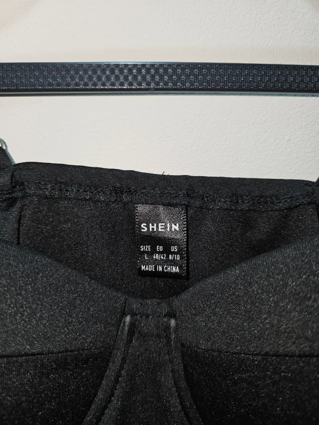 Top Corsé Negro Shein Talla L