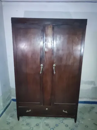 Armario Ropero Madera Antiguo Vintage Alta Calidad