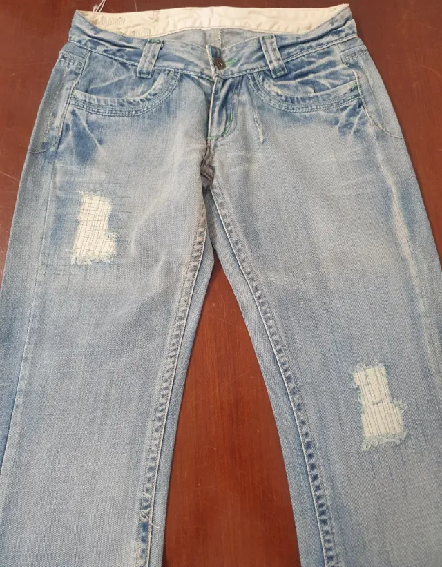 Jeans Blomm azzurri strappati taglia 42