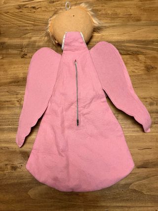 Angelo decorativo rosa con stelle