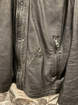 Cazadora Cuero Pepe Jeans Negra