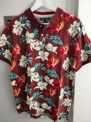 Camisa Polo Tommy Hilfiger Estampada M