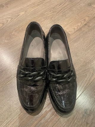 Zapatos de piel negros invierno