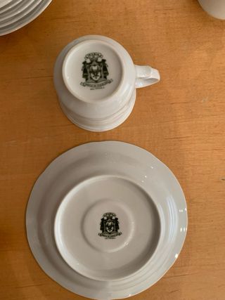 Juego de café de porcelana 6 tazas