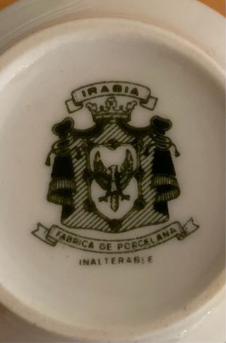 Juego de café de porcelana 6 tazas