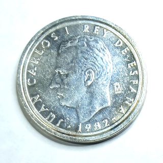 Replica Moneda Juan Carlos I 1982 Baño Plata