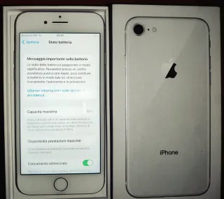 iPhone 8 64GB Bianco - Funzionante Batteria 76%