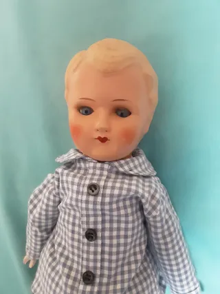 Coppia di bambole antiche 46/50 cm