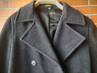 Chaquetón gris doble botonadura